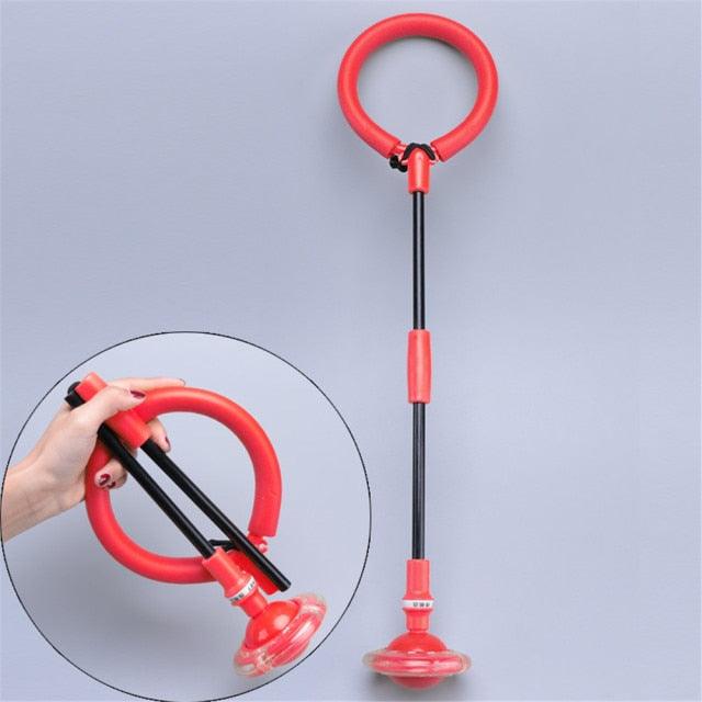 1PC Portable Folding Glowing Bouncing Balls One Foot Flashing Jumping Rope Ball Kids Toys Ankle Skip Ball Adult Fitness Training Flashing Jumping Ring Children Colorful Ankle Skip Jump Ropes Sports Swing Ball For Kids Boys Girls Toy