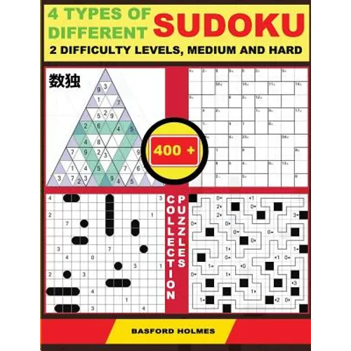 4 Types of Different Sudoku. 2 Difficulty Levels, Medium and Hard. 400 Collection Puzzles: Lighthouse Battleship - Yajilin - Calcudoku - Tridoku. Lots