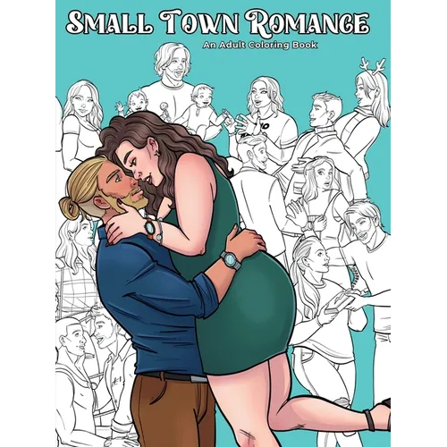 Sweet Small Town Coloring Book