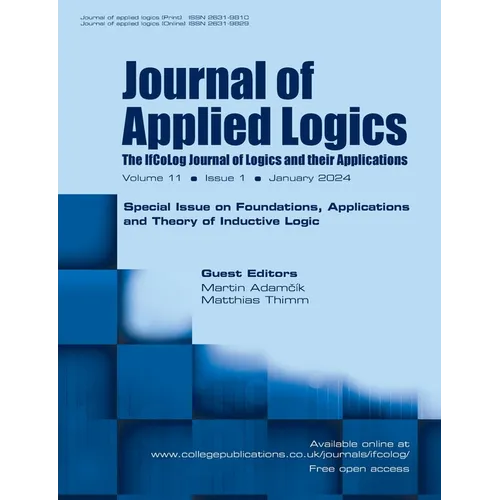 Journal of Applied Logics, Volume 11, Number 1, January 2024. Special Issue: Foundations, Applications and Theory of Inductive Logic